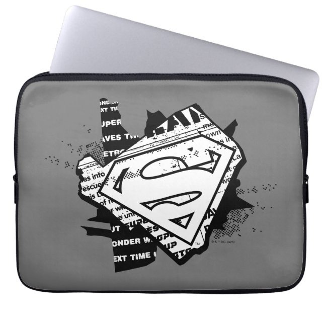 Capa Para Notebook Supergirl Newsprint S-Shield (Frente)