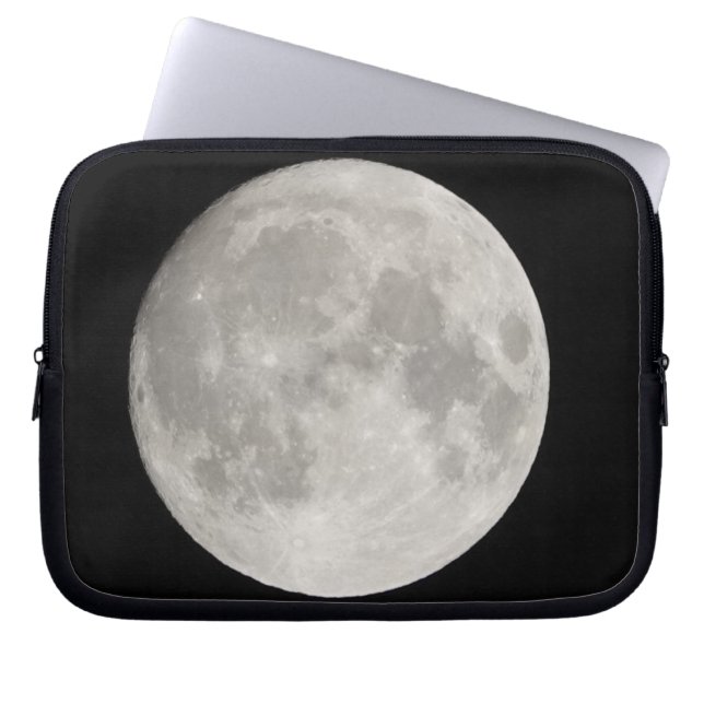 Capa Para Notebook Superlua no céu negro (Frente)