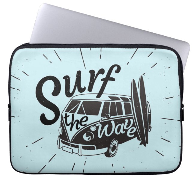 Capa Para Notebook Surf A Onda (Frente)