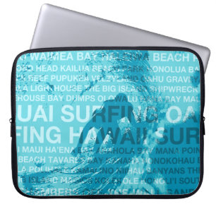 Capa Para Notebook Surfando no Havaí GreenRoom Havaiana WetcaseLapto