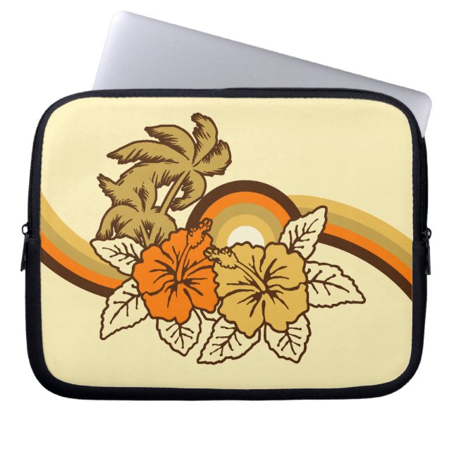 Capa Para Notebook Surfing Safari Havaiano Neoprene Wetcase (Frente)