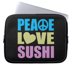 Capa Para Notebook Sushi do amor da paz