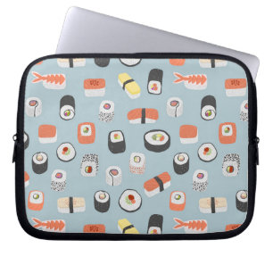 Capa Para Notebook Sushi Nigiri Maki Roll Pattern