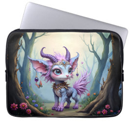 Capa Para Notebook Sussurro de Lilás – Guardião da Floresta Encantada