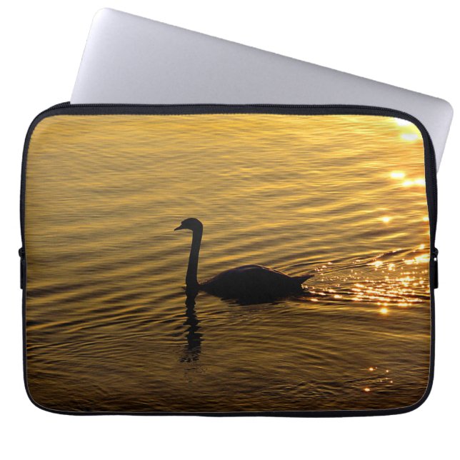 Capa Para Notebook Swan ouro (Frente)