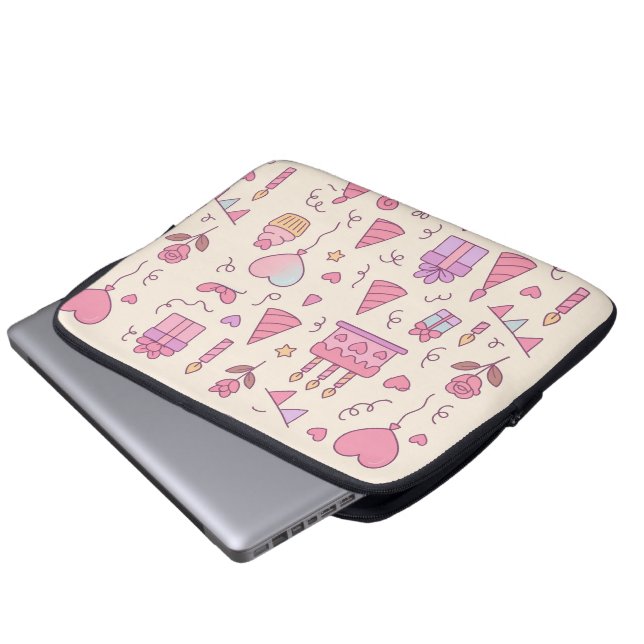 Capa Para Notebook Sweet Princess Party Celebration Pattern (Frente Inferior)