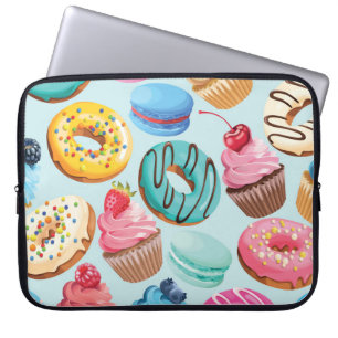 Capa Para Notebook Sweet Sweets: Padrão de Delícia.