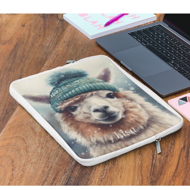 Capa Para Notebook Sweet Winter Alpaca, personalizado (Criador carregado)