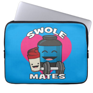 Capa Para Notebook SWOLEMATES Garganta De Proteína Funny Bodybuilding