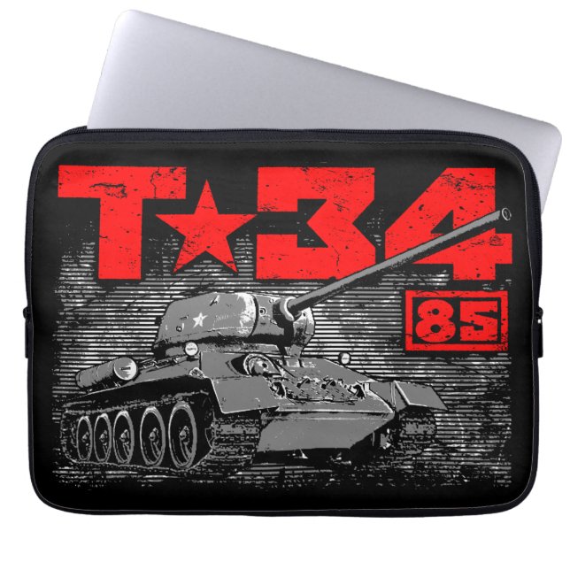 Capa Para Notebook T-34-85 Tanque médio soviético (Frente)