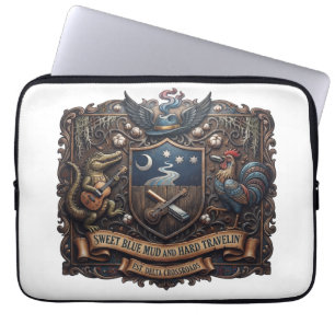 Capa Para Notebook Tampa de Laptop Música de Jacaré e Galo Blues Delt