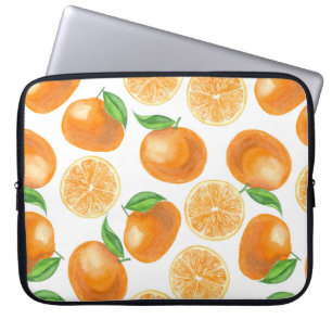 Capa Para Notebook Tangerinas de aquarela