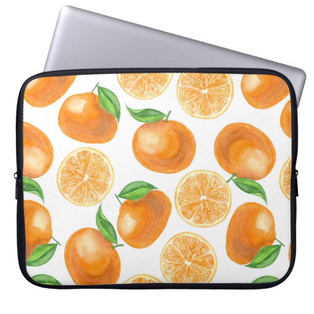 Capa Para Notebook Tangerinas de aquarela (Frente)