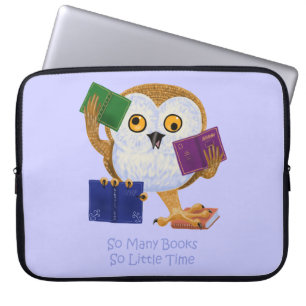 Capa Para Notebook Tão muitos livros tão pouca hora