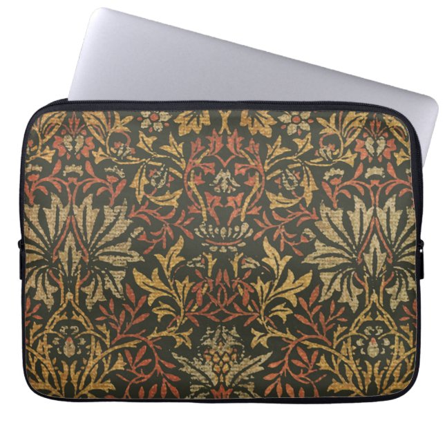 Capa Para Notebook Tapeçaria do Jardim de Flores de William Morris (Frente)