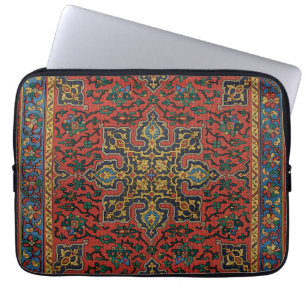 Capa Para Notebook Tapete de Carpete Persa Vermelho Azul Clássico