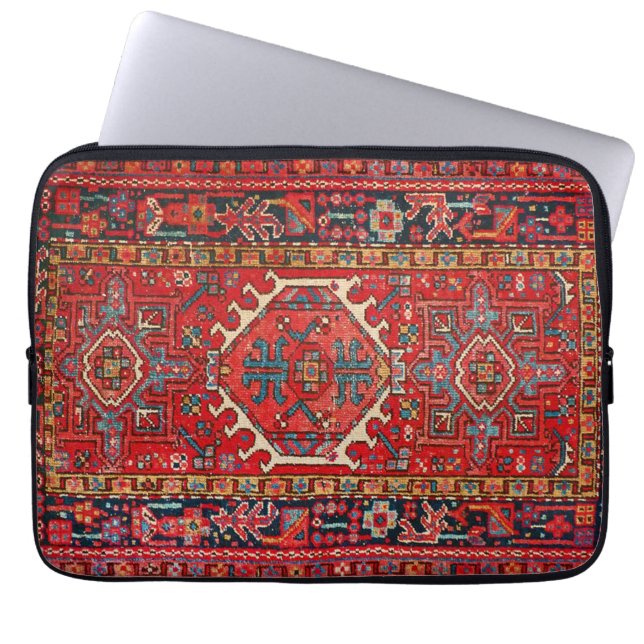 Capa Para Notebook Tapete de Carpete Turco Persa Oriental (Frente)