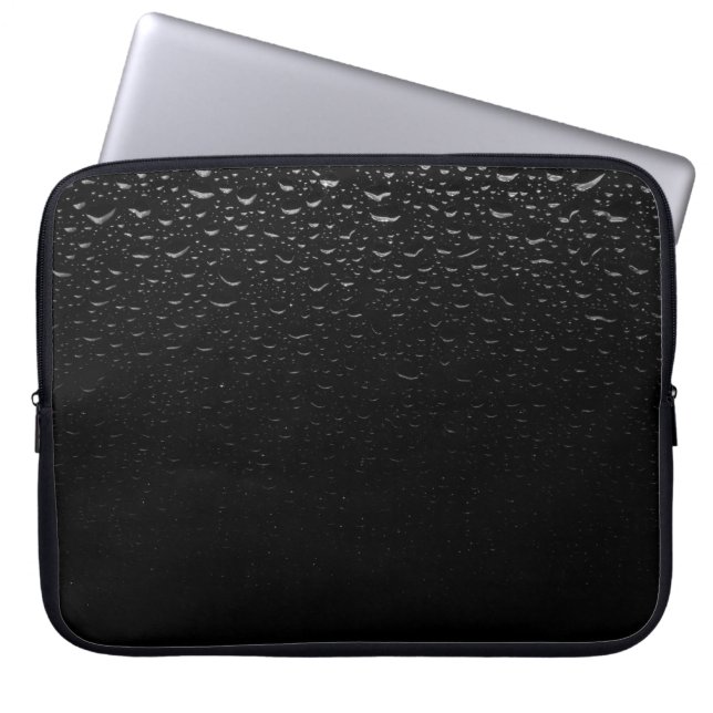 Capa Para Notebook tapete floral preto e branco (Frente)