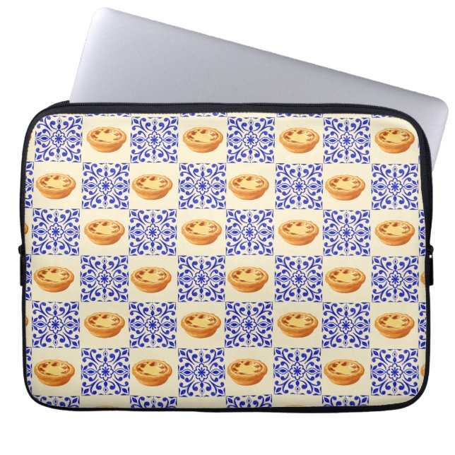 Capa Para Notebook Tart e Azulejos Portugueses (Frente)