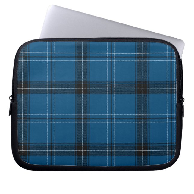 Capa Para Notebook Tartan Azul Escocês Ramsay (Frente)