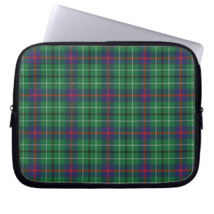 Capa Para Notebook Tartan Clan Duncan Xadrez Green Purple Check