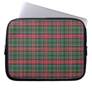 Capa Para Notebook Tartan Clan MacCulloch Xadrez Vermelho Verde Verif