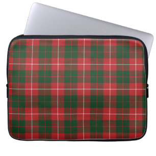 Capa Para Notebook Tartan Clan MacKinnon Xadrez Red Green Checkered