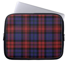 Capa Para Notebook Tartan Clan MacLachlan Xadrez Vermelho Roxo Verifi