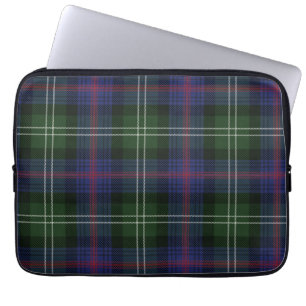 Capa Para Notebook Tartan Clan Sutherland Xadrez Purple Green Check