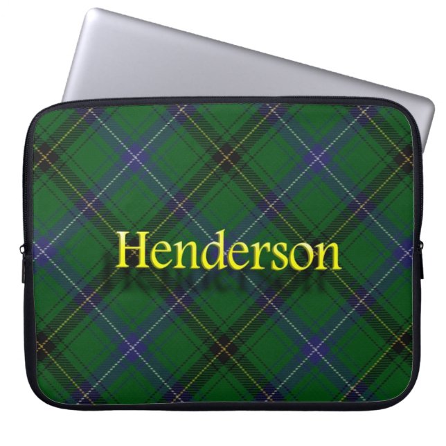 Capa Para Notebook Tartan do Scottish de Henderson do clã (Frente)