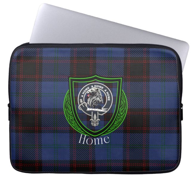 Capa Para Notebook Tartan e Brasão de Clã Escocês Home (Frente)
