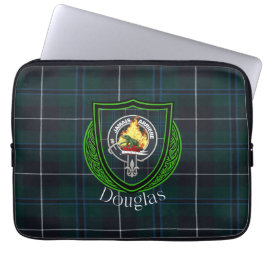 Capa Para Notebook Tartan e Brasão do Clã Escocês Douglas