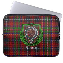 Capa Para Notebook Tartan e Brasão do Clã Escocês Innes