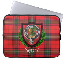 Tartan e Brasão do Clã Escocês Seton 