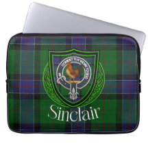 Tartan e Brasão do Clã Escocês Sinclair 