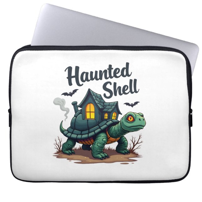 Capa Para Notebook Tartaruga de Shell Assombrada (Frente)