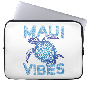 Capa Para Notebook Tartaruga-do-mar-azul-polinésia Maui Vibes