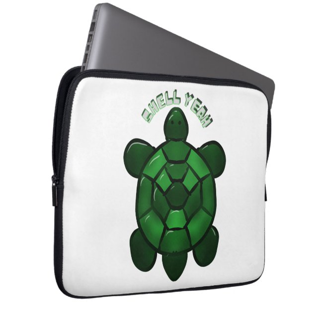 Capa Para Notebook Tartaruga Fofa Personalizada e Sob Medida (Frente Esquerda)