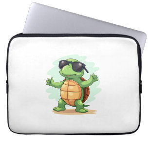 Capa Para Notebook Tartaruga Marinha Dabbing Amante de Animais Salve