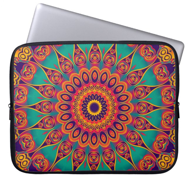 Capa Para Notebook Tatuagem Caleidoscópio Fractal (Frente)