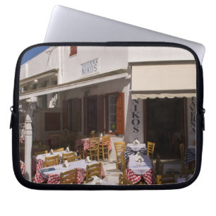 Capa Para Notebook Taverna Nikos, Mykonos, Ilhas Cíclades, Grécia