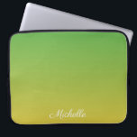Capa Para Notebook Tecido verde e amarelo personalizado<br><div class="desc">Tecido verde e amarelo personalizado</div>