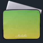 Capa Para Notebook Tecido verde e amarelo personalizado<br><div class="desc">Tecido verde e amarelo personalizado</div>