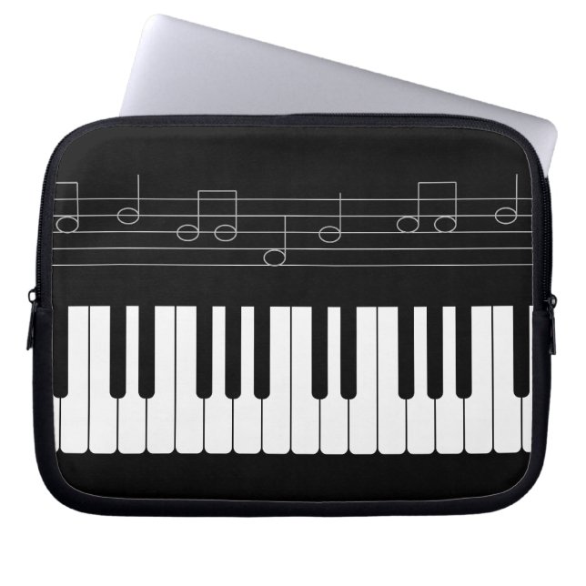 Capa Para Notebook Teclado Piano (Frente)