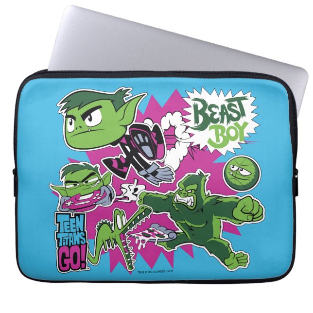 Capa Para Notebook Teen Titans Go! | Manchas de animais (Frente)