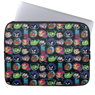 Capa Para Notebook Teen Titans Go! | Padrão da cabeça dos Titans