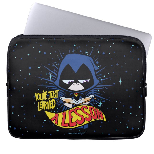 Capa Para Notebook Teen Titans Go! | Raven "Aprendeu Uma Lição" (Frente)