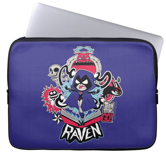 Capa Para Notebook Teen Titans Go! | Raven Demonic Powers Graphic (Frente)