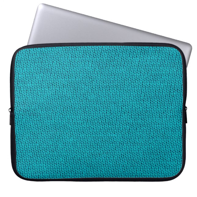 Capa Para Notebook Tela azul de malha textura de lã armada foto backg (Frente)