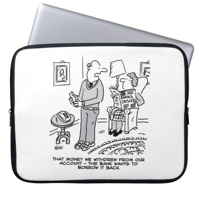 Capa Para Notebook Telefones bancários pedindo dinheiro emprestado (Frente)